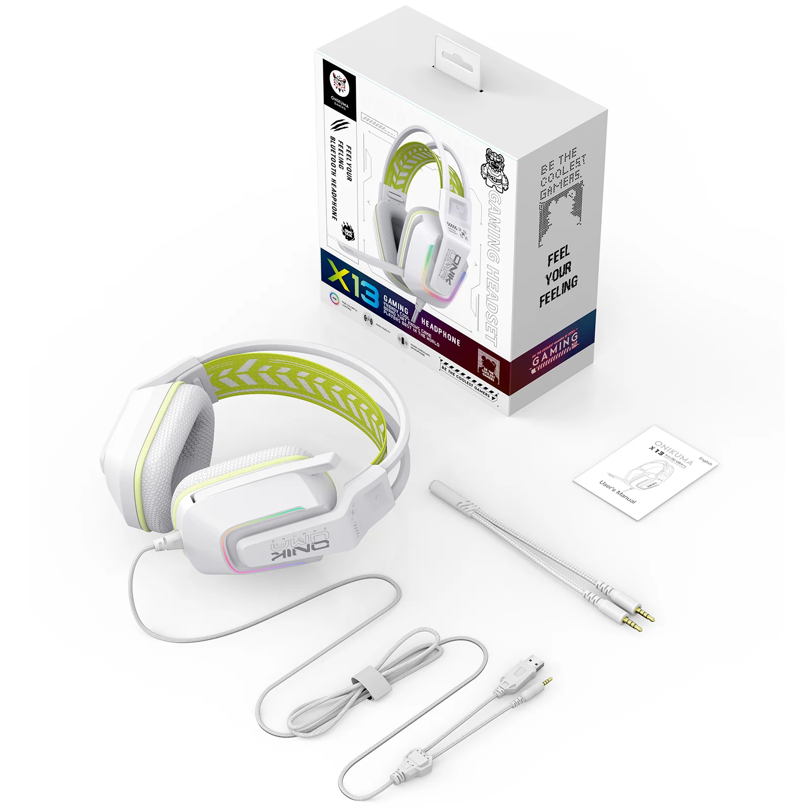 ONIKUMA X13 RGB Gaming Headset - 50mm Drivers, 120° Adjustable Mic, Multi-Color Options - Image 9
