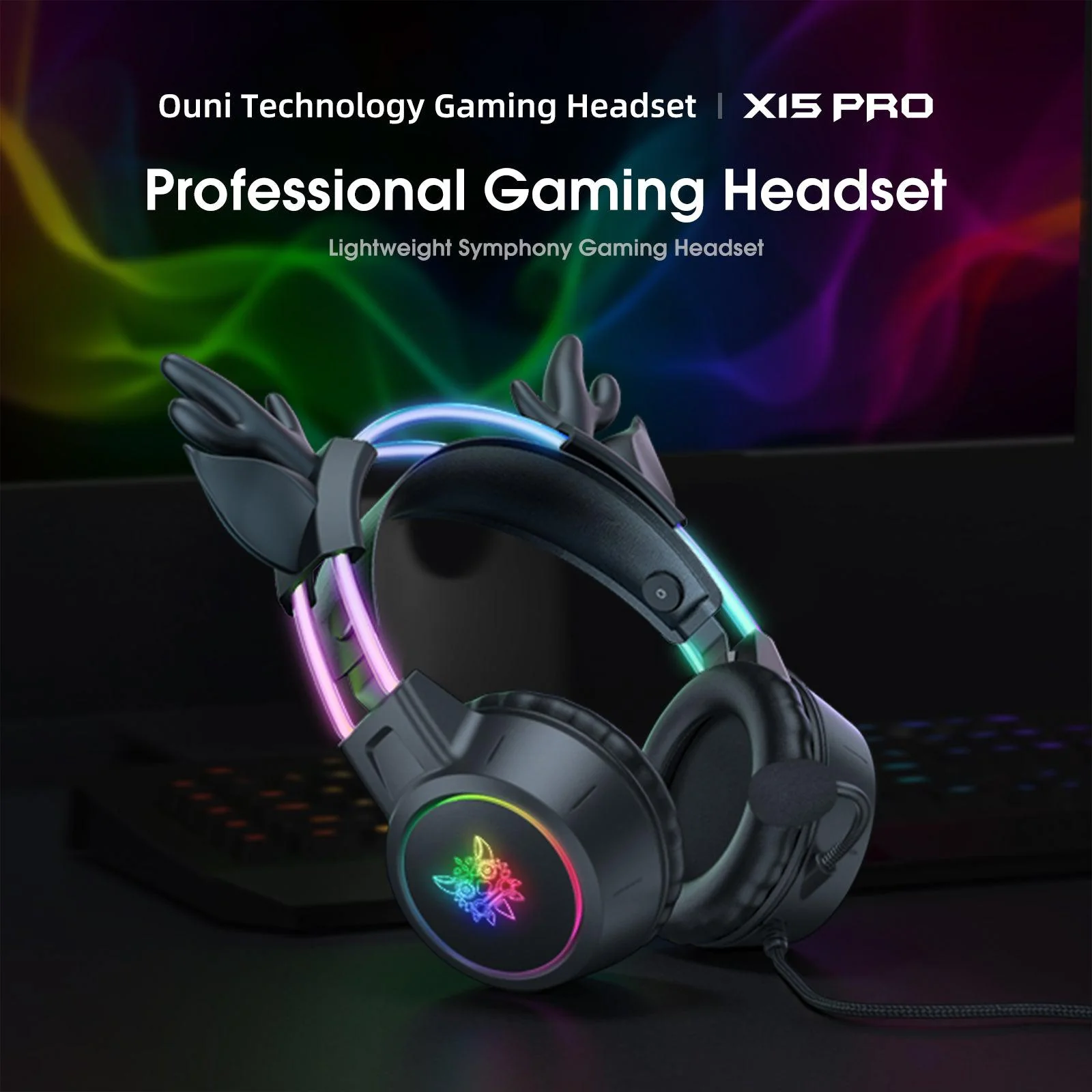 ONIKUMA X15 PRO Deer Ear Headphones - Image 4