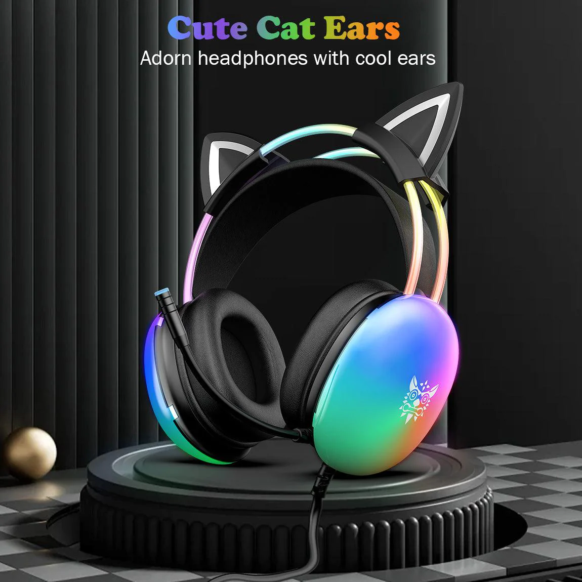 ONIKUMA X25 Cat Ear RGB Gaming Headset - Image 12