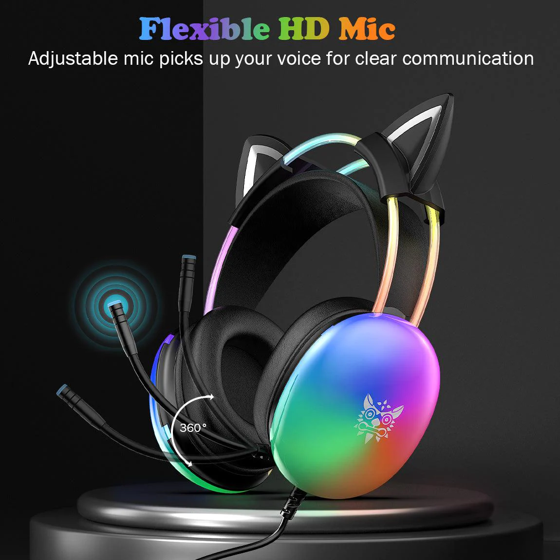 ONIKUMA X25 Cat Ear RGB Gaming Headset - Image 15