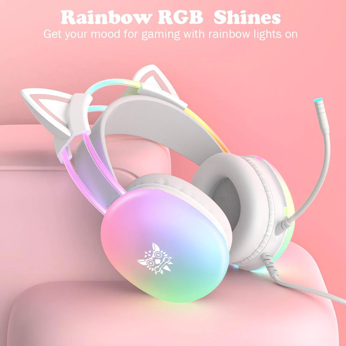 ONIKUMA X25 Cat Ear RGB Gaming Headset - Image 3