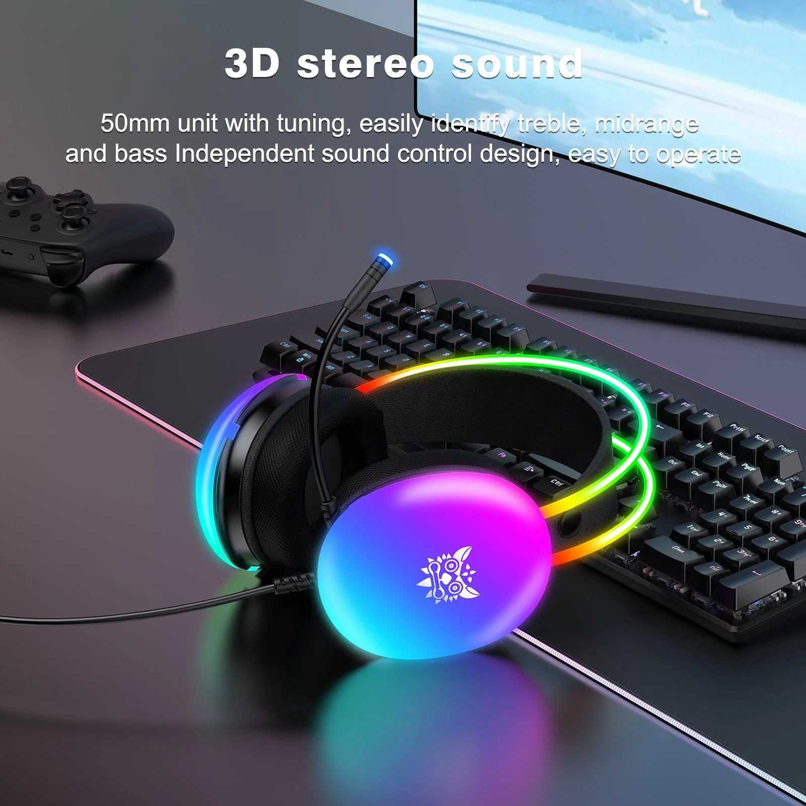ONIKUMA X25 RGB Gaming Headset - Image 10