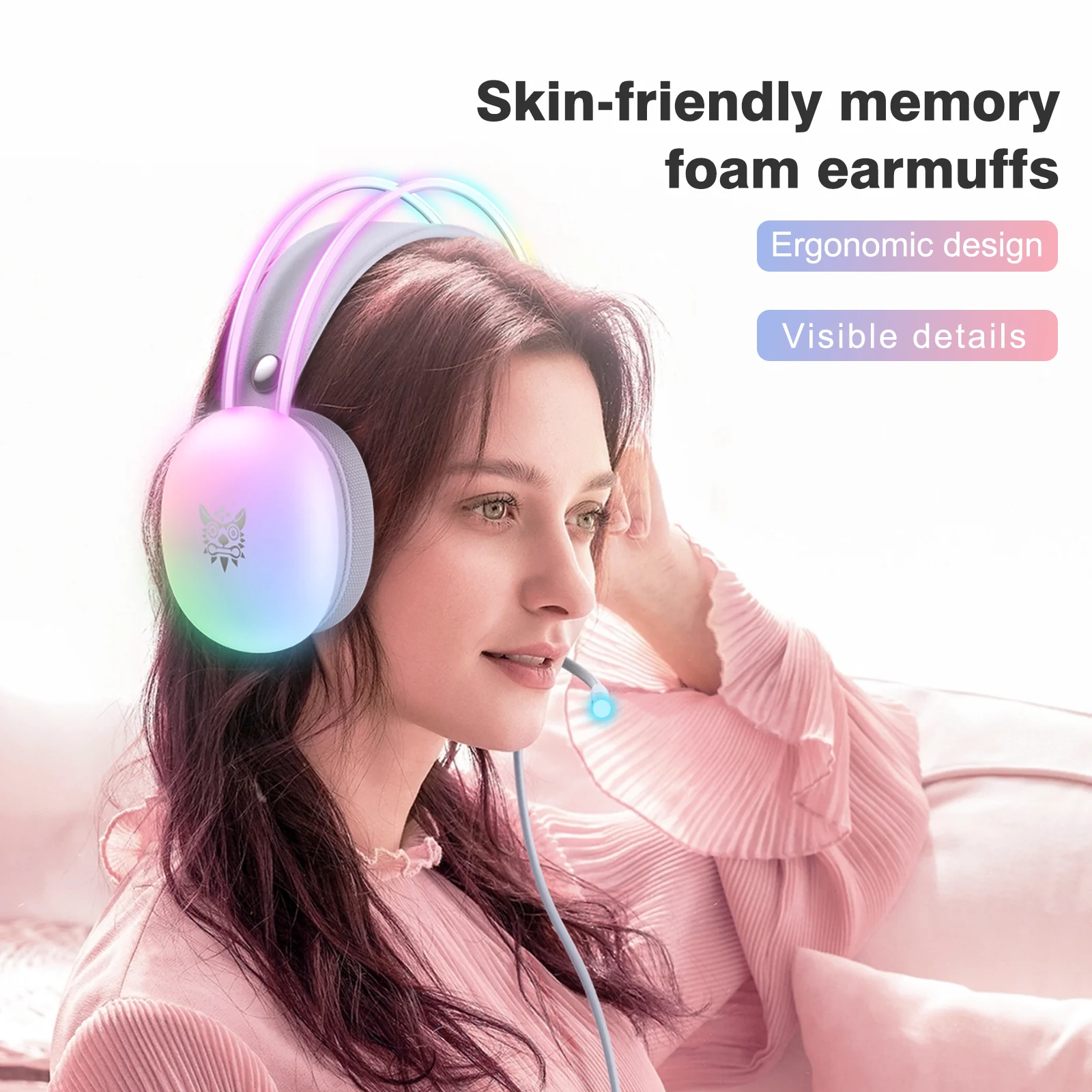 ONIKUMA X25 RGB Gaming Headset - Image 6