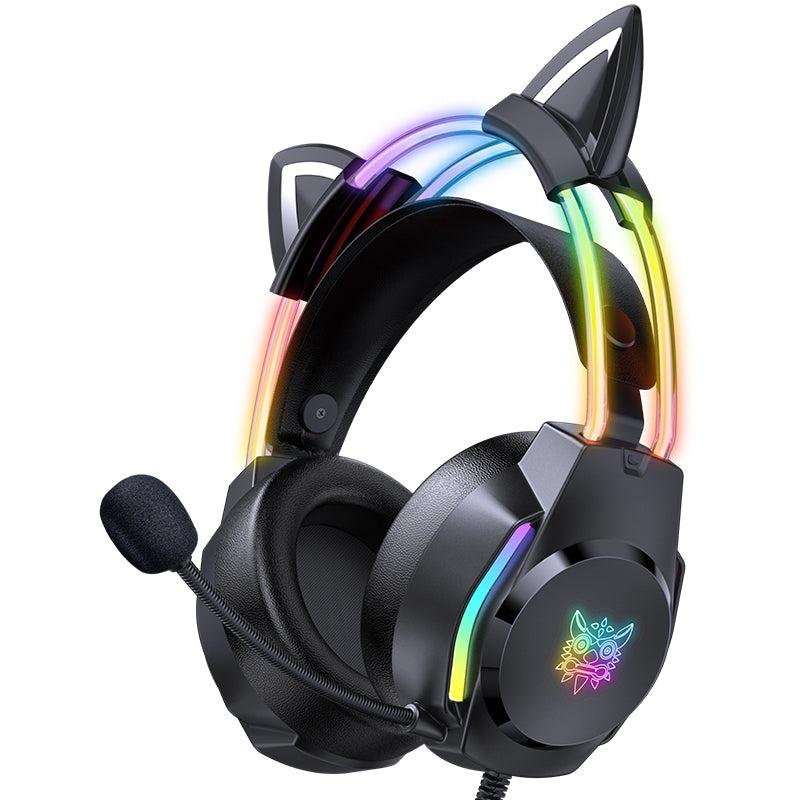 ONIKUMA X26 Head-mounted Headset RGB Light With Cat's Ears Glow, Gaming Headset - Image 6