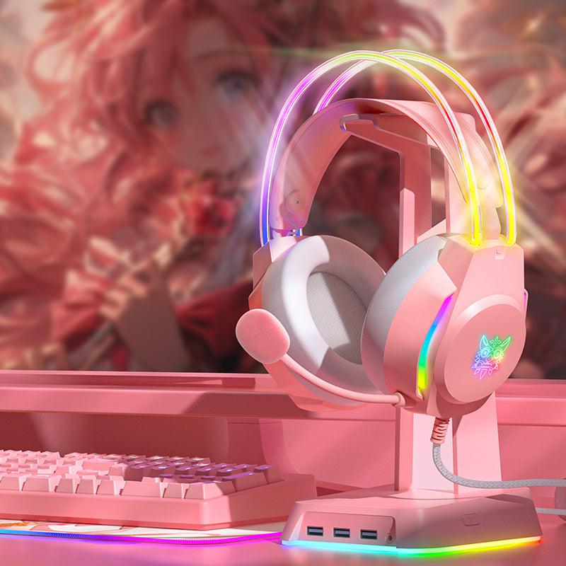 ONIKUMA X26 Head-mounted Earphone RGB Light, Noise Reduction Wired Headphone - Image 11