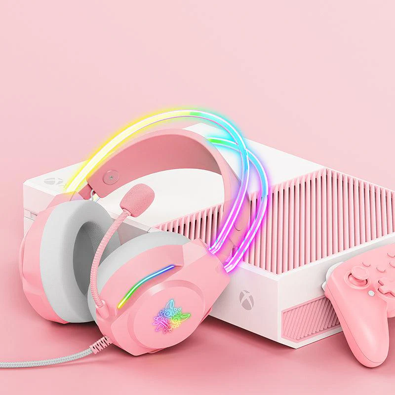 ONIKUMA X26 Head-mounted Earphone RGB Light, Noise Reduction Wired Headphone - Image 8