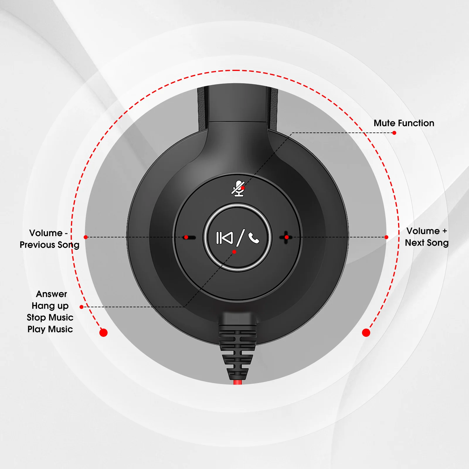 ONIKUMA X37 Call Center Headset - HD Audio, Noise-Cancelling Mic, Comfortable Design - Image 5