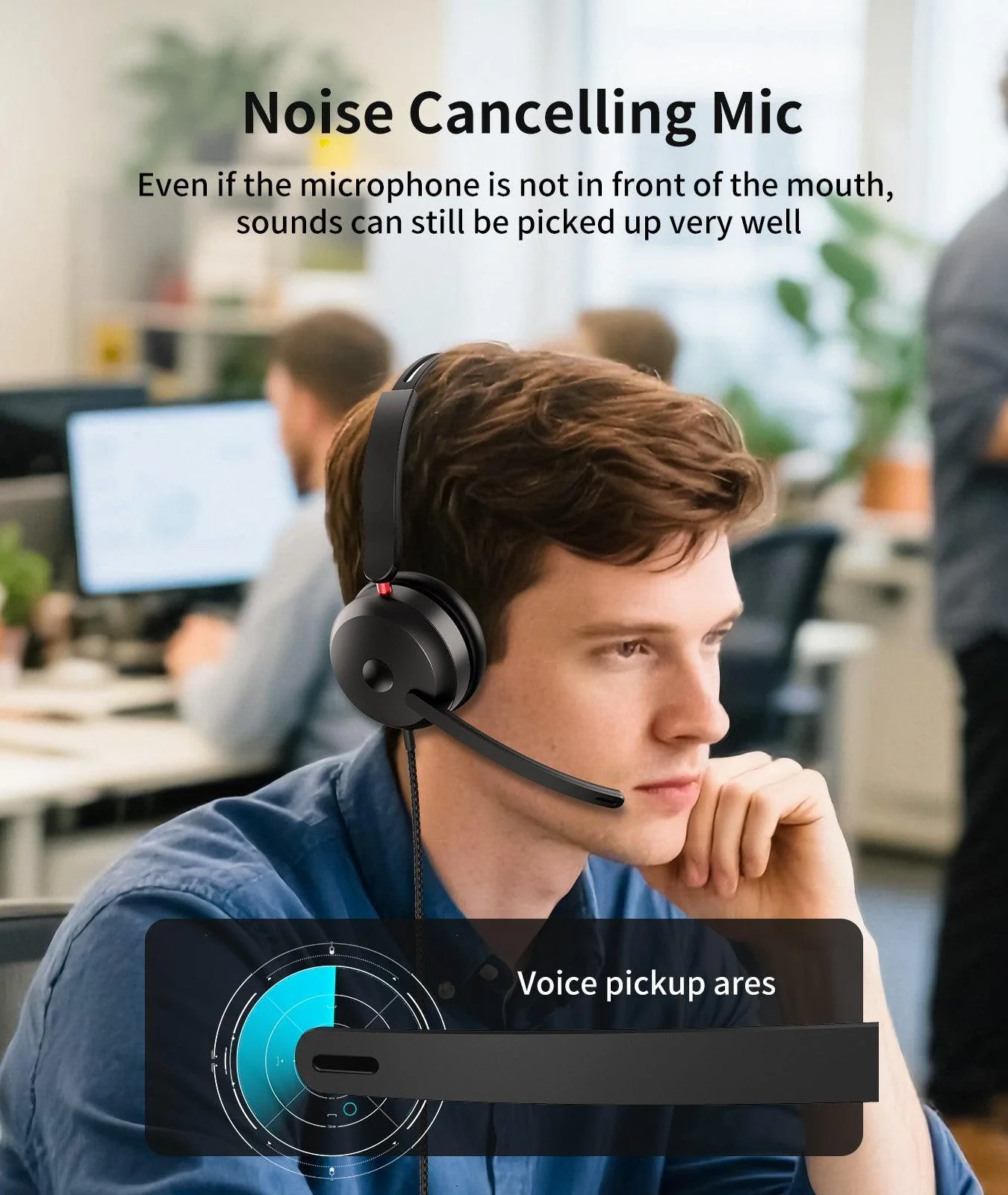 ONIKUMA X81 USB Headset with Noise-Canceling Mic & Multi-Connectivity - Image 3