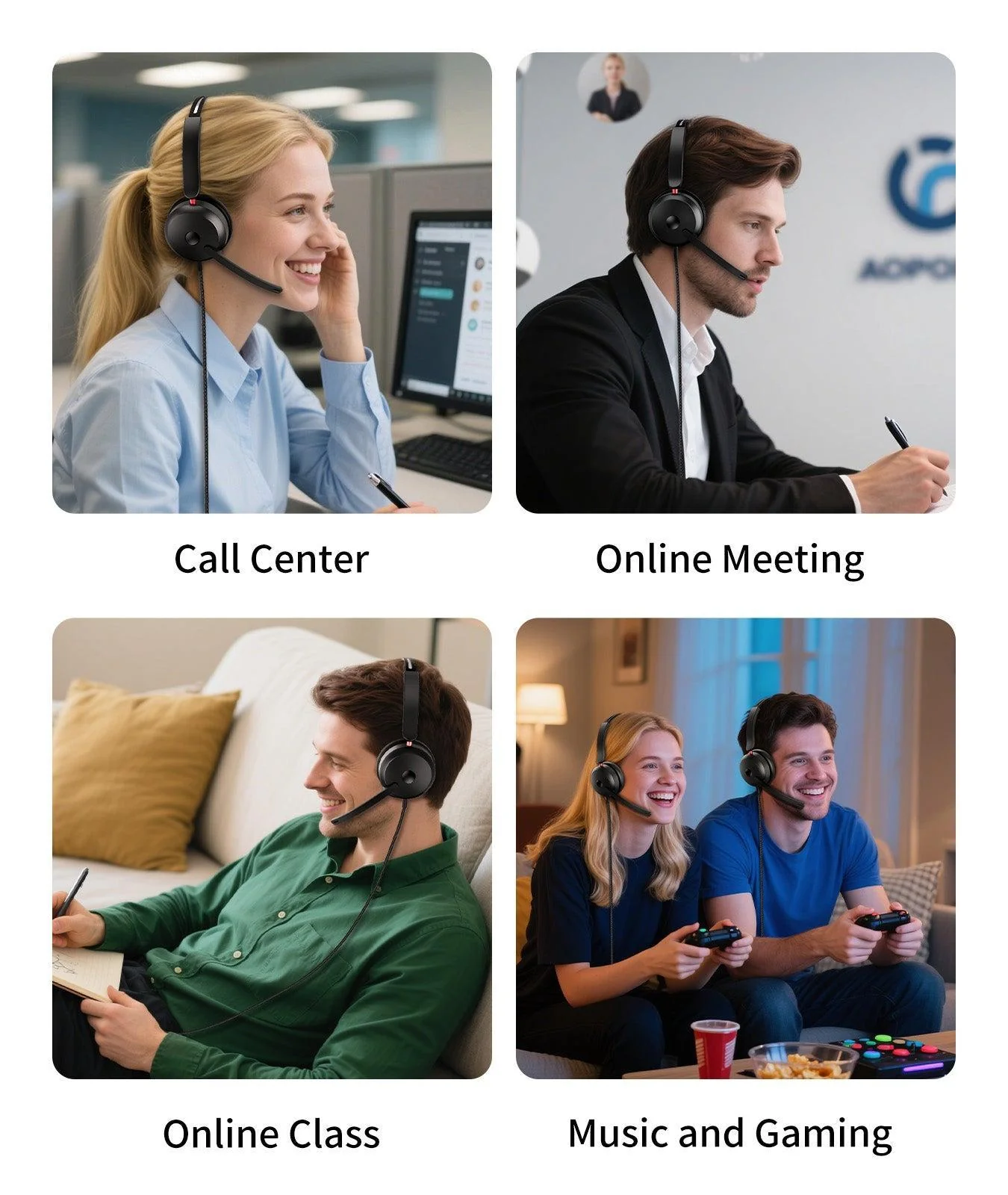 ONIKUMA X81 USB Headset with Noise-Canceling Mic & Multi-Connectivity - Image 7