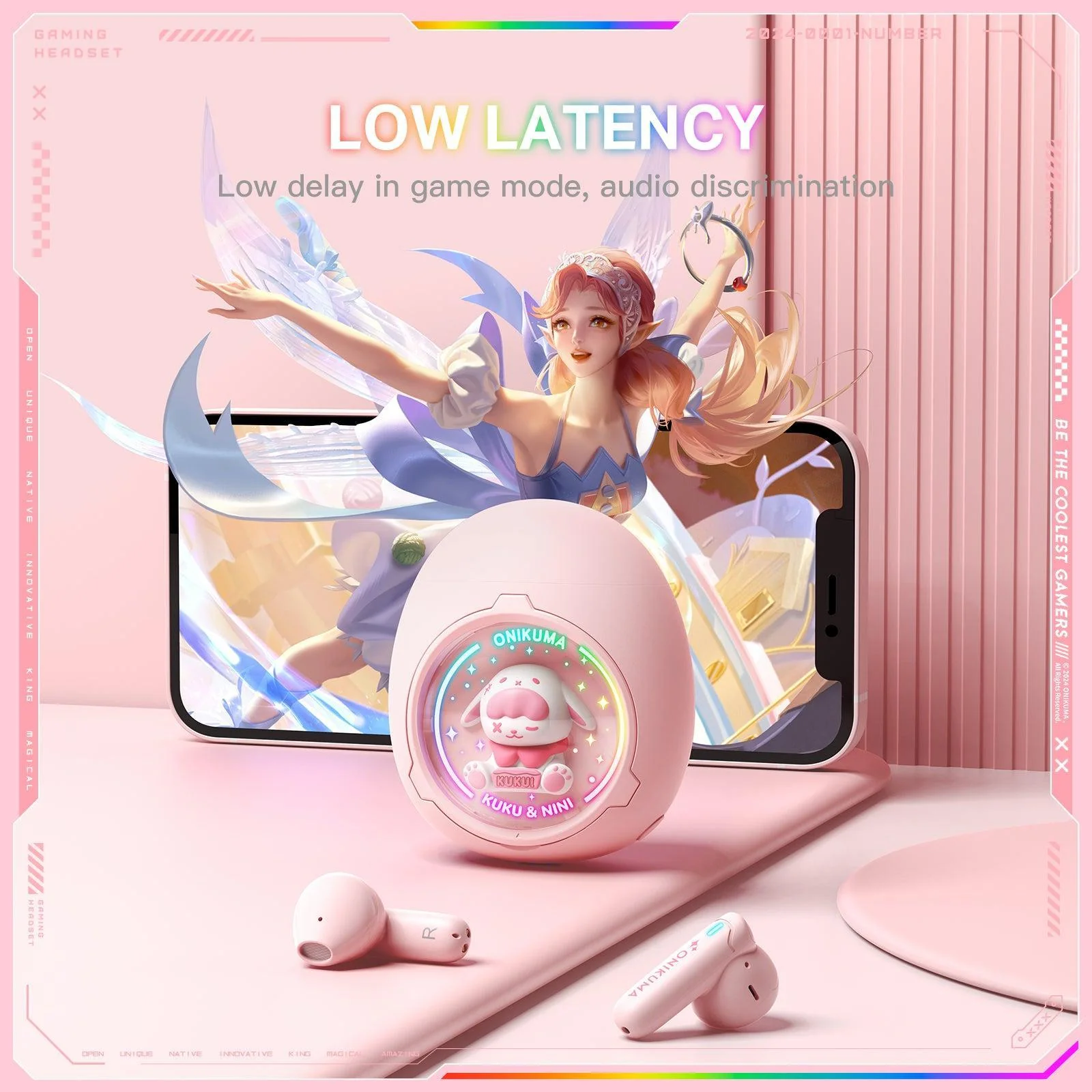 T302 Bluetooth Earphone - DIY Detachable Shells, RGB Lighting, Low-Latency Gaming & 5.3 Bluetooth - Image 4